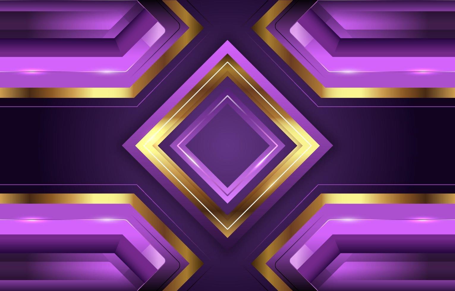 lavendel en gouden diamanten achtergrond vector