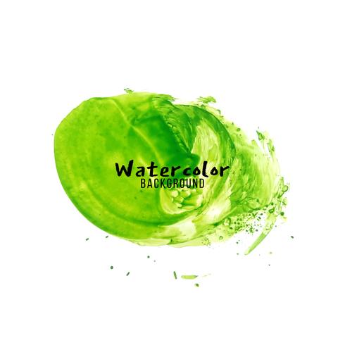 Abstracte groene aquarel ontwerp achtergrond vector
