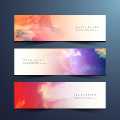 Abstracte moderne banners instellen vector