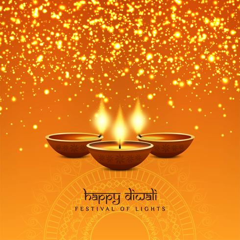 Abstracte stijlvolle Gelukkige Diwali-festivalachtergrond vector
