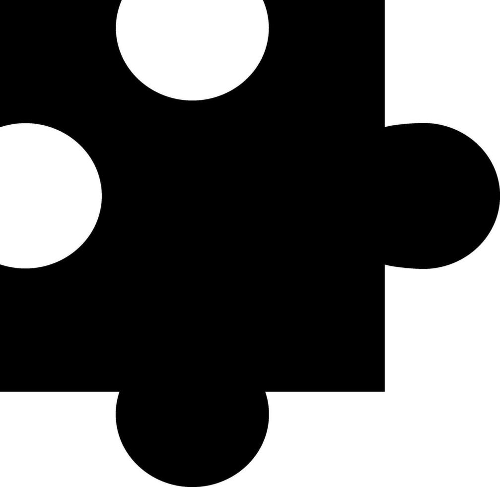 vlak illustratie van een puzzel deel. vector