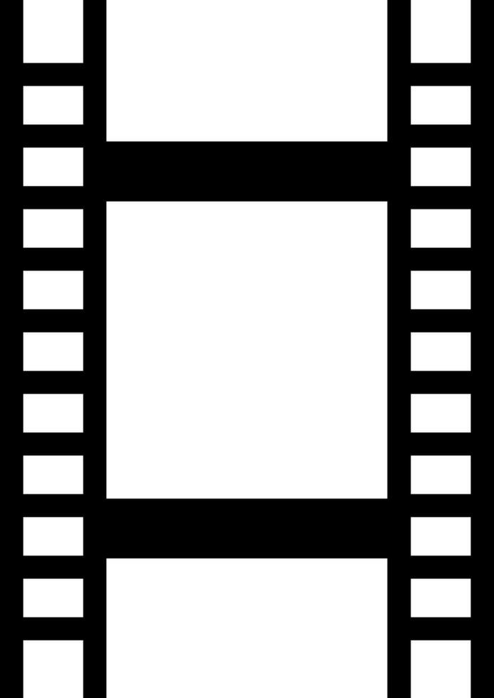 vlak stijl icoon of illustratie van een filmstrip. vector