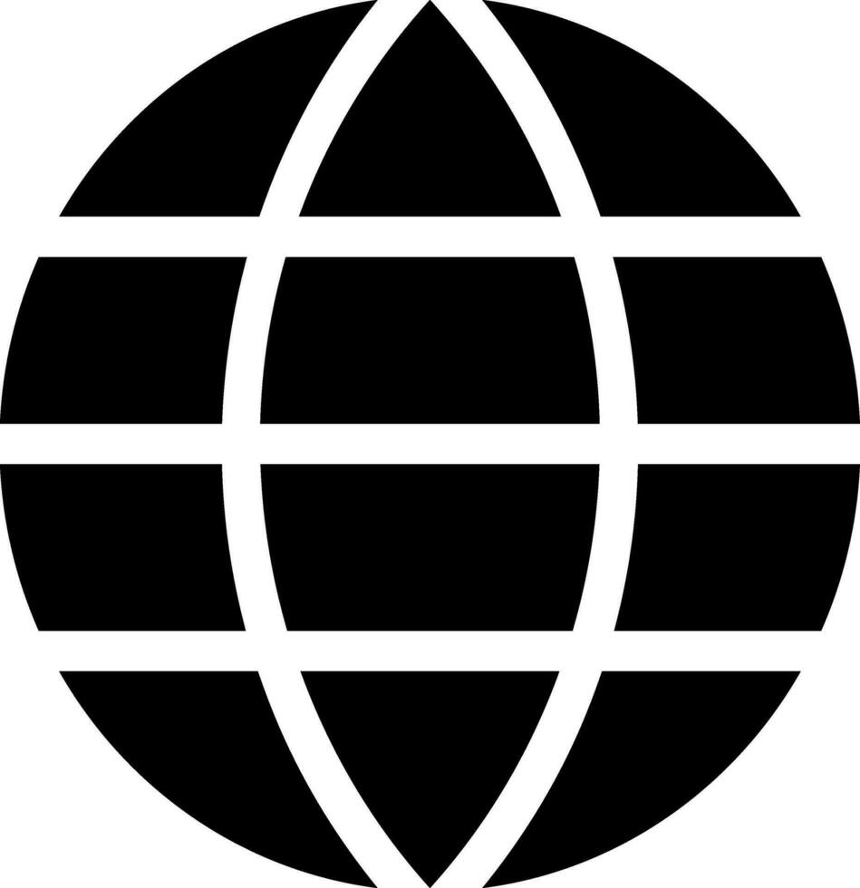 teken of symbool van een wereldbol. vector