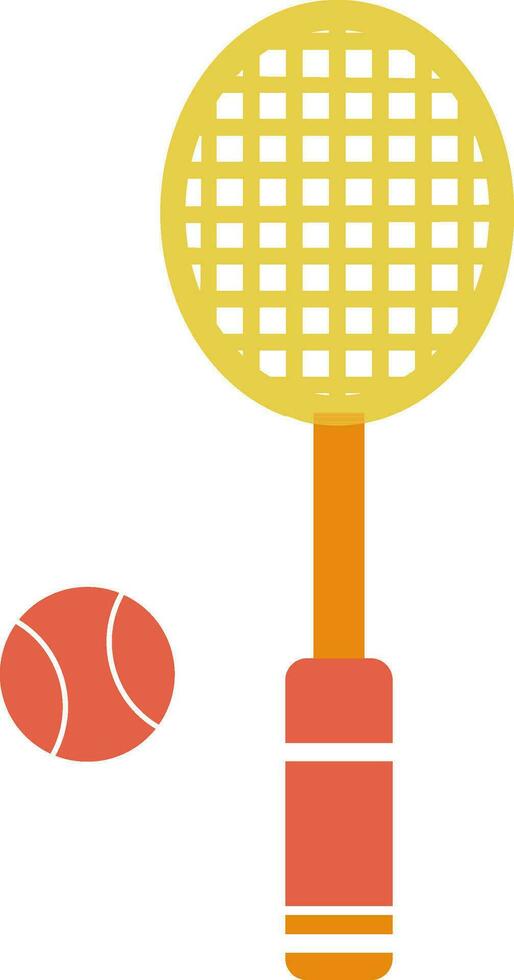 tennis racket met bal of sport icoon. vector