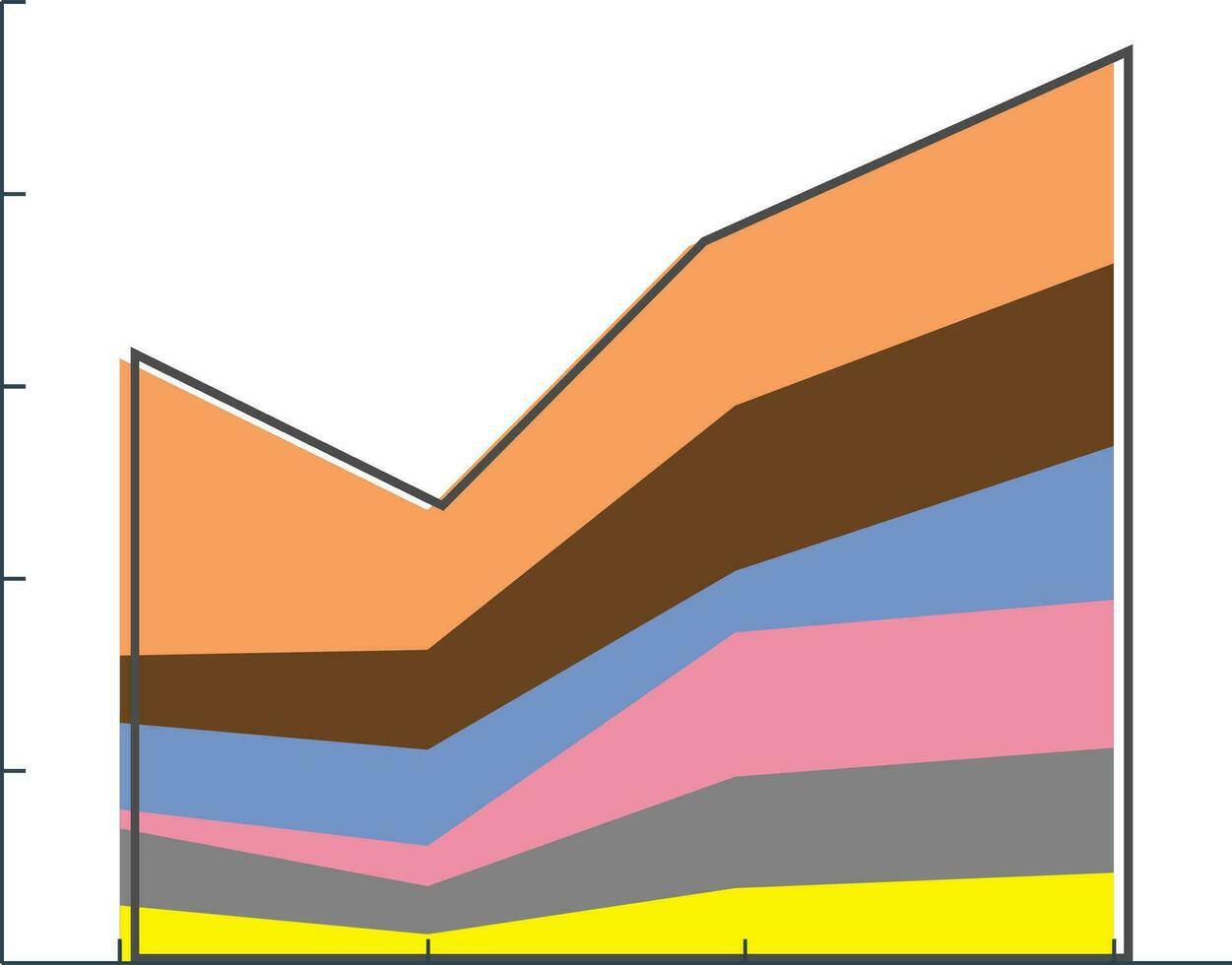 financiën verslag doen van accounting statistieken. vector