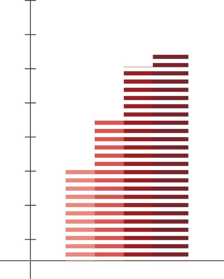 vlak illustratie van bar grafiek. vector