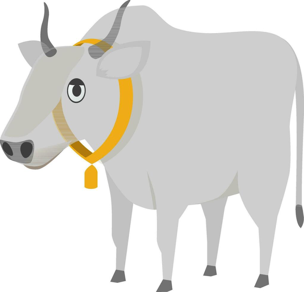 vlak illustratie van een koe. vector