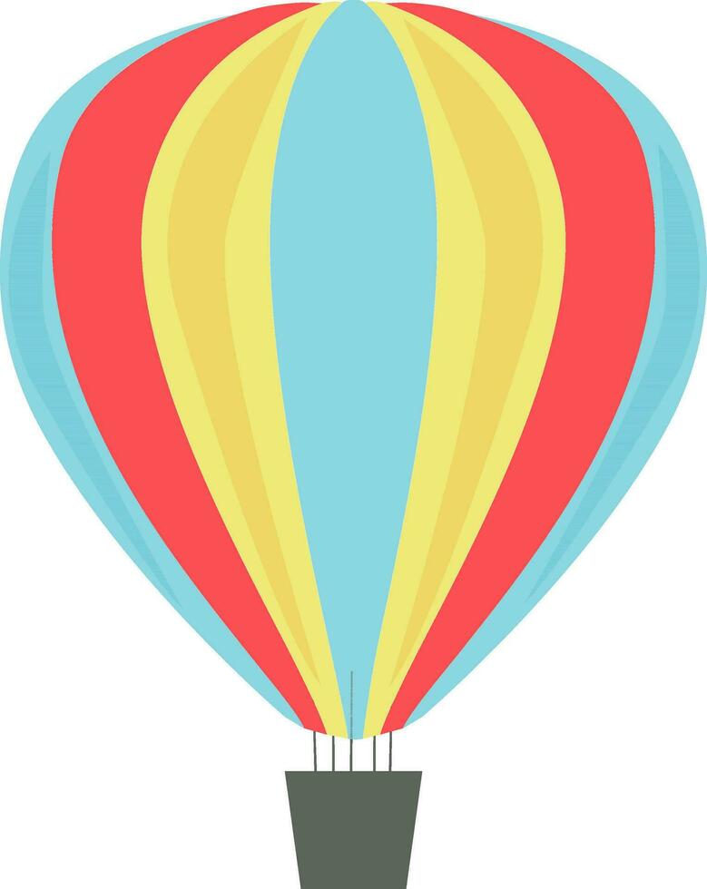 geïsoleerd icoon van een heet lucht ballon. vector