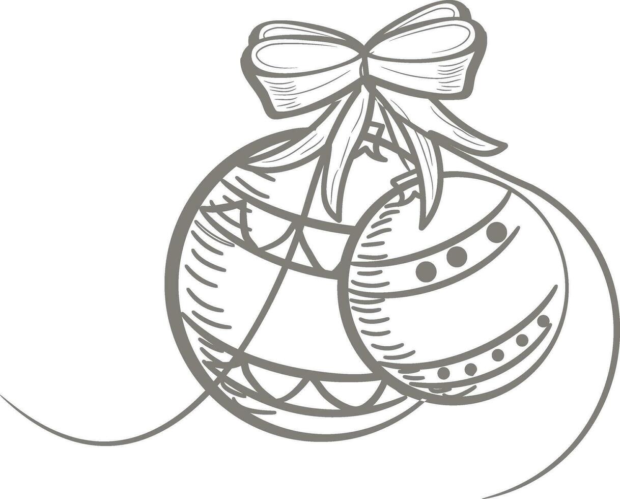 grijs kleur decoratief bal voor kerstmis. vector