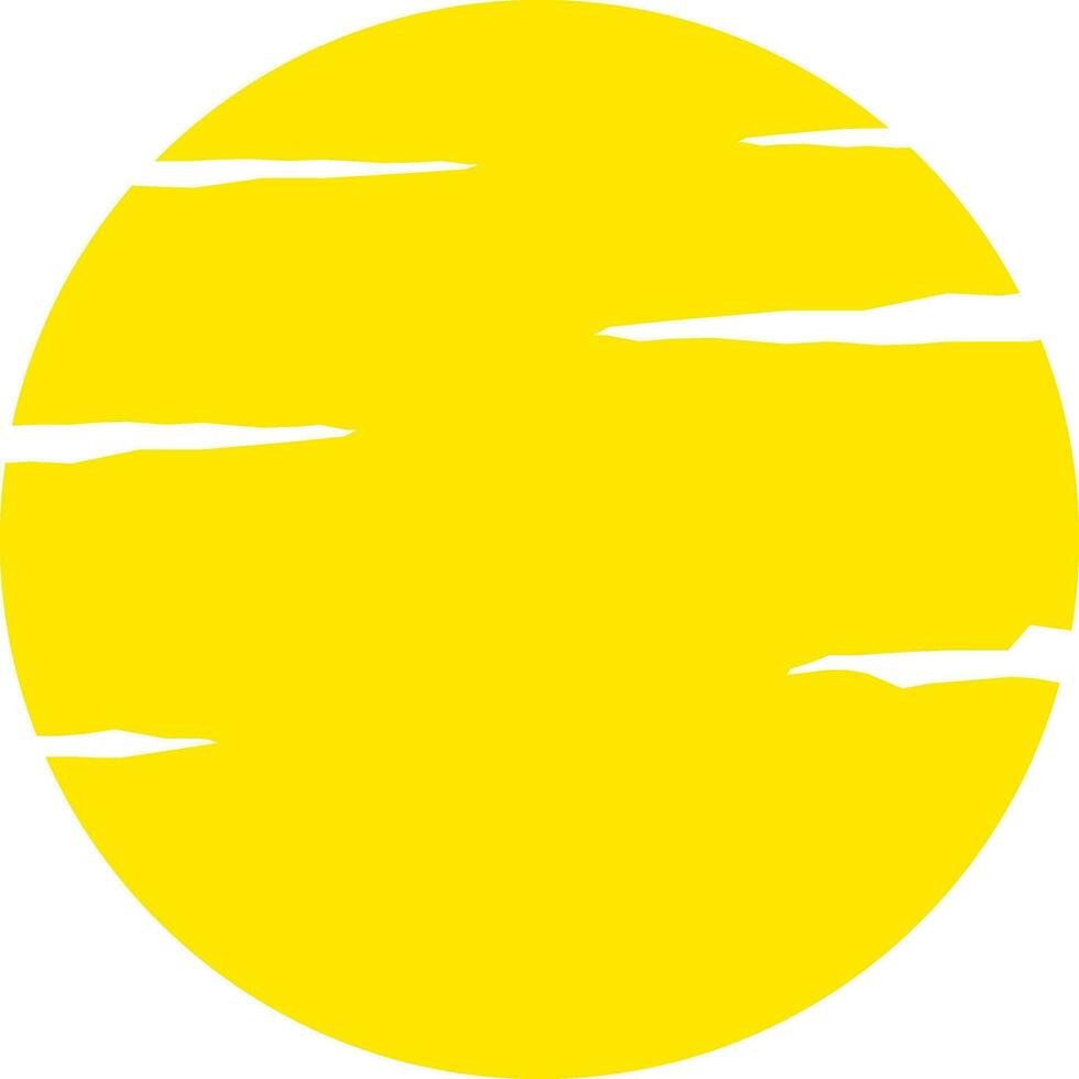 illustratie van blanco geel label. vector