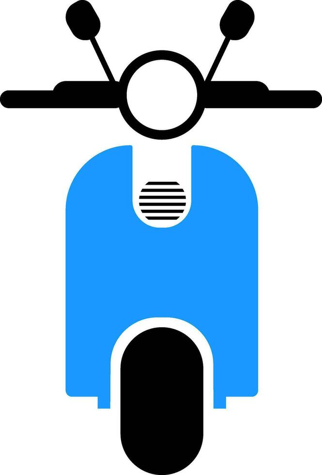 vector vlak illustratie van een scooter.