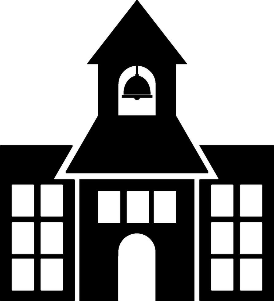 vector illustratie van een school- gebouw.