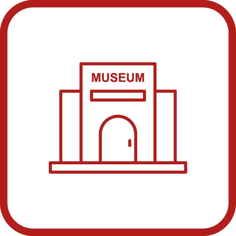 museum gebouw vector icoon