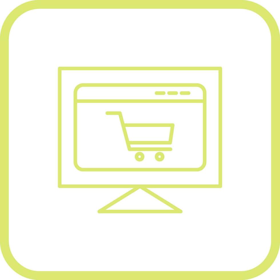 ecommerce website vector icoon