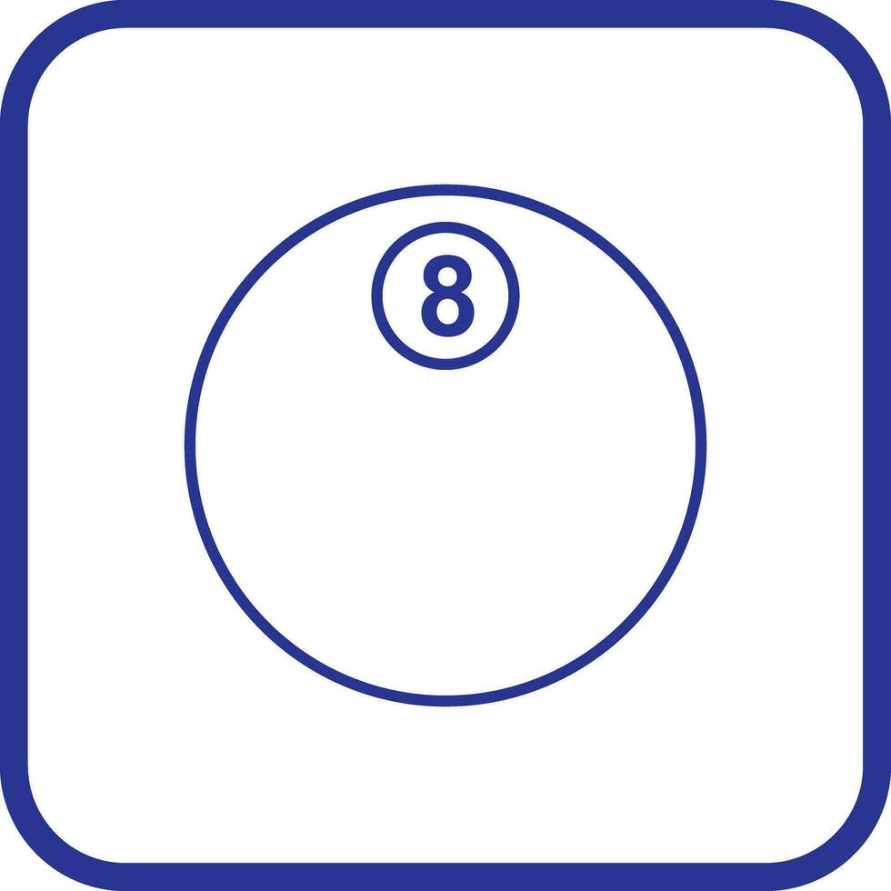 uniek acht bal vector icoon