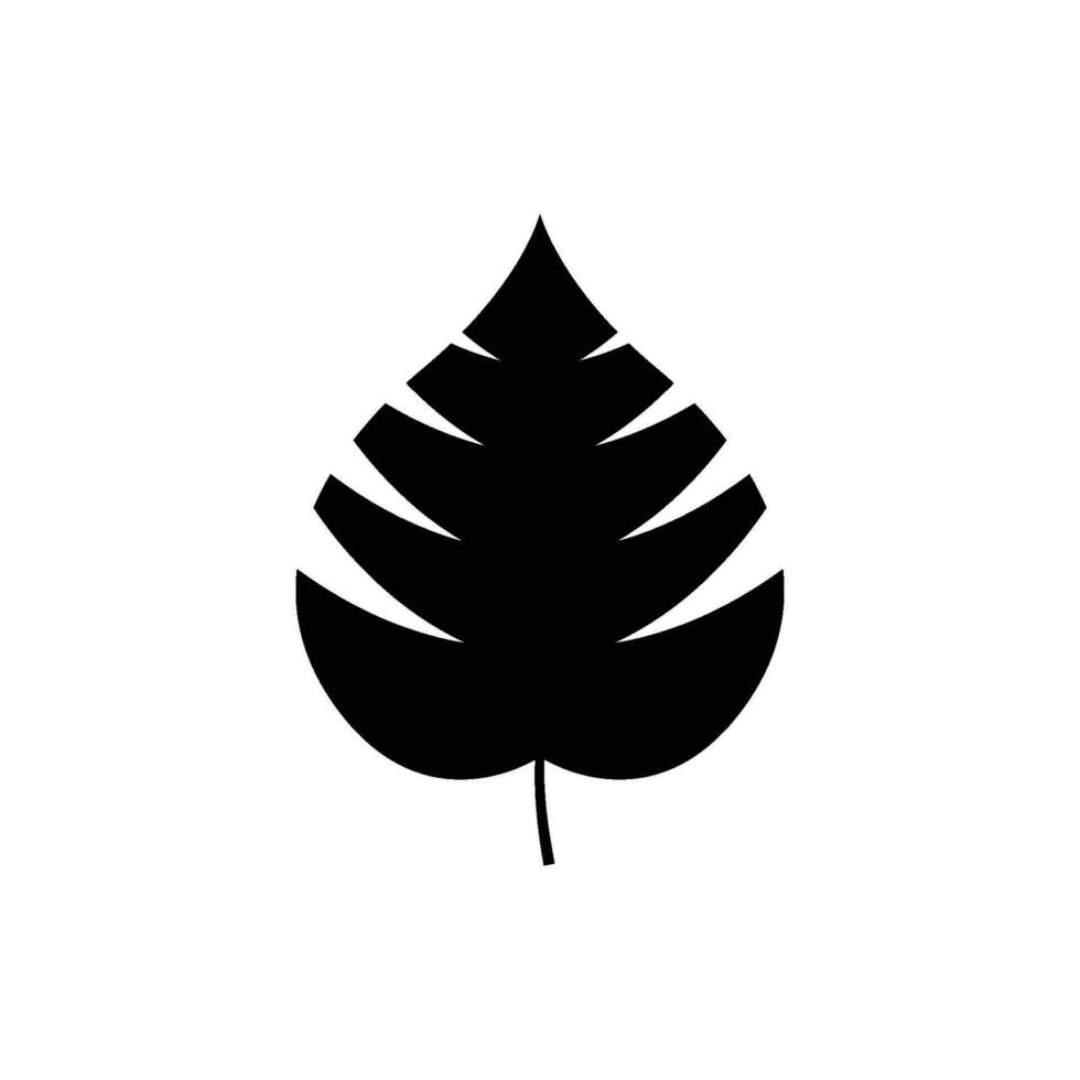 zwart boom blad vector illustratie geïsoleerd Aan transparant achtergrond