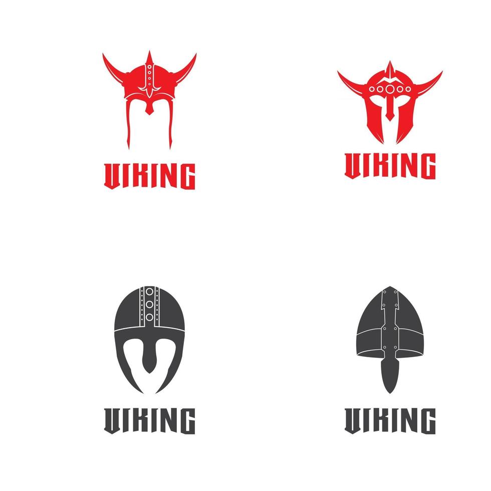 viking helm logo vector ontwerpsjabloon