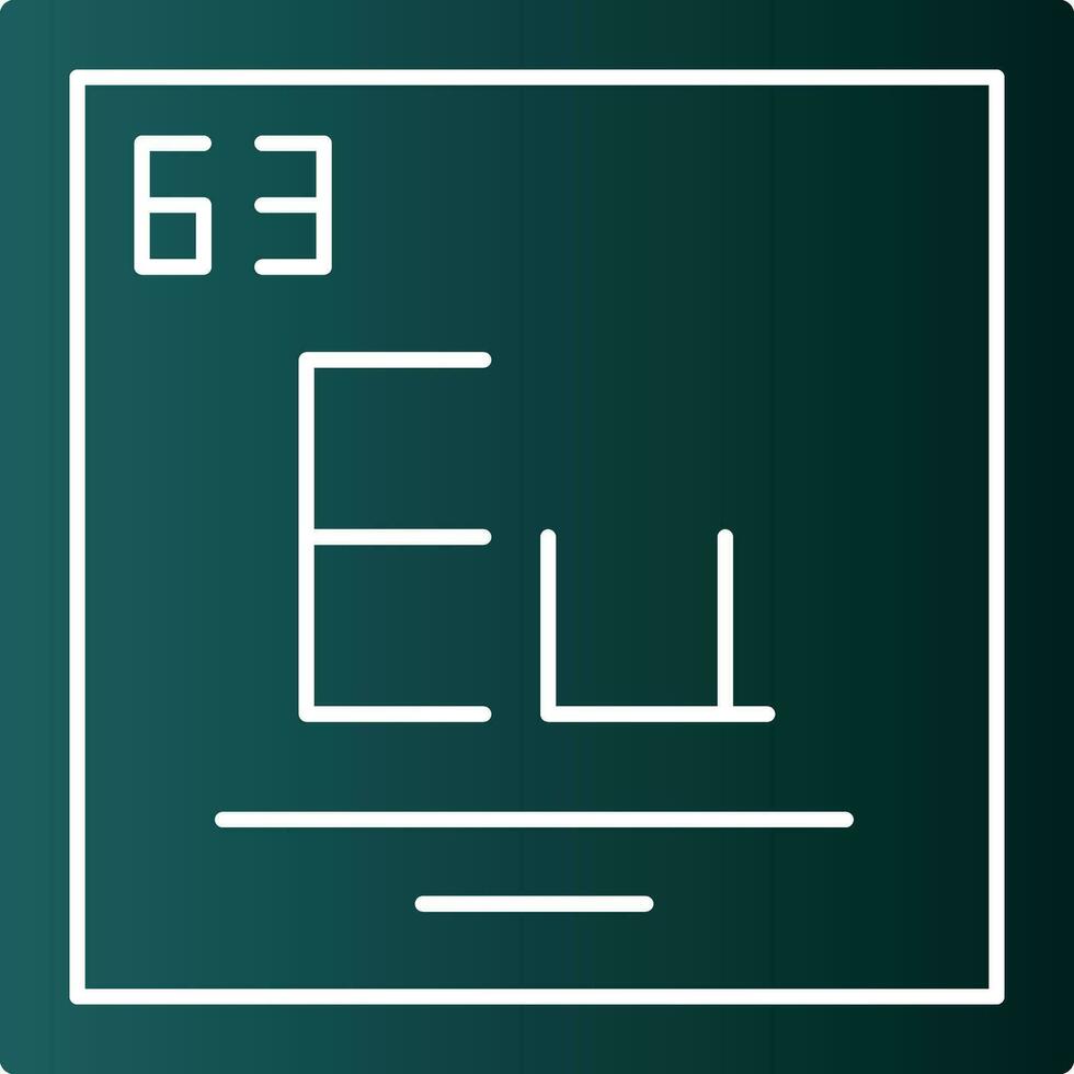 europium vector icoon ontwerp
