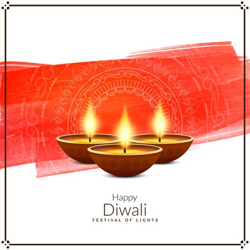 Abstracte stijlvolle Happy Diwali decoratieve achtergrond vector