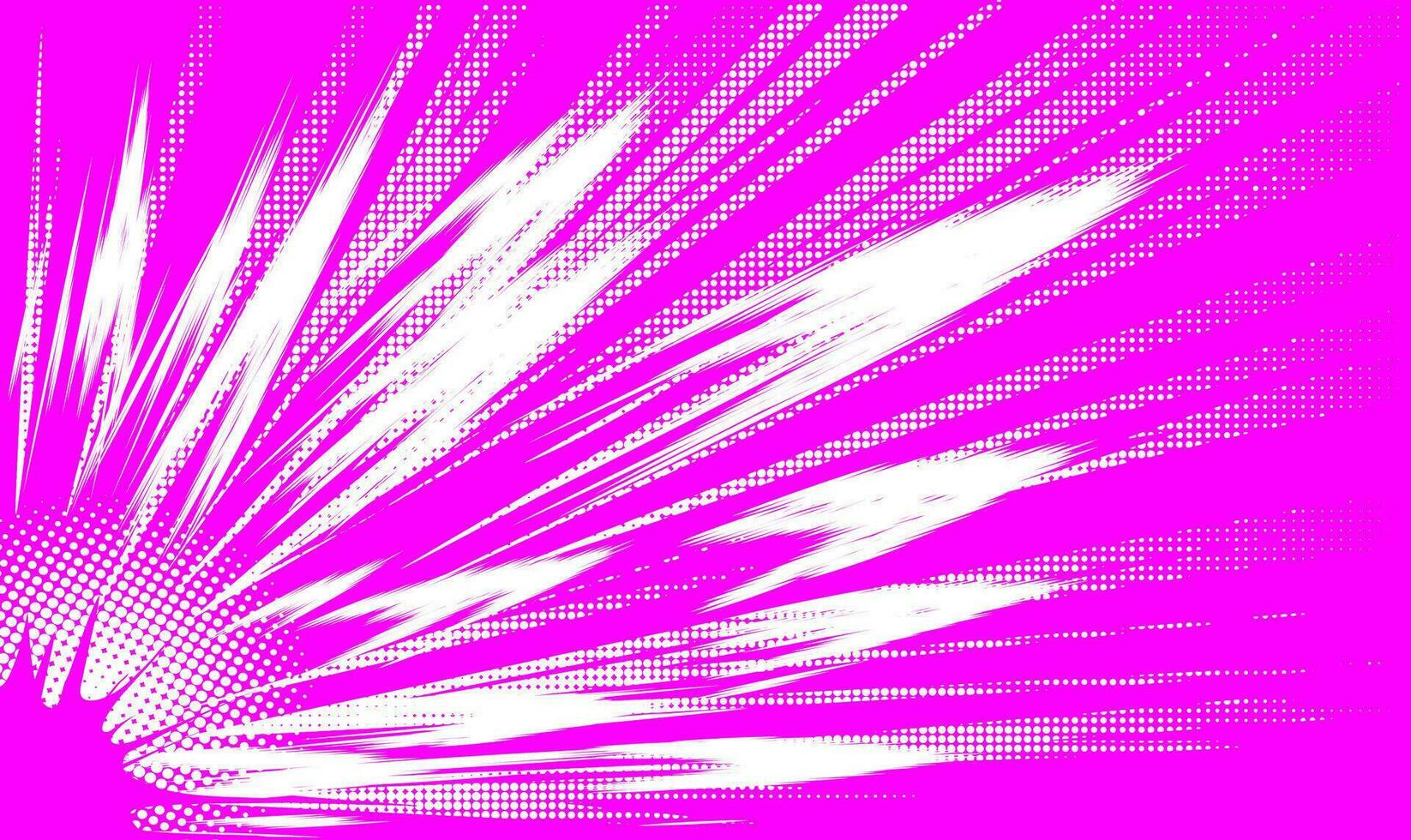 explosie en dynamisch lijnen van beweging Aan een roze achtergrond met een halftone effect. vector