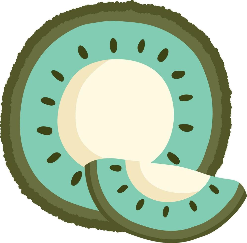 kiwi fruit geïsoleerd icoon ontwerp vector