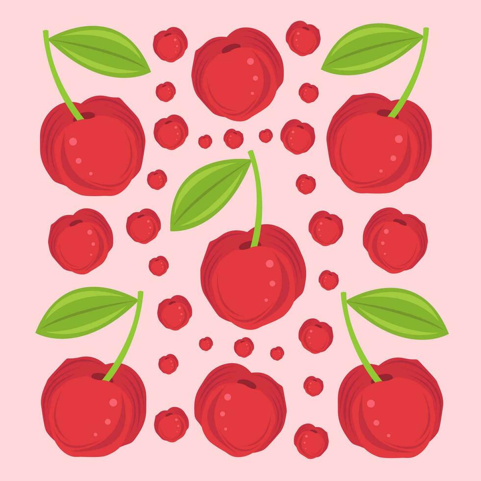 acerola vector illustratie voor grafisch ontwerp en decoratief element