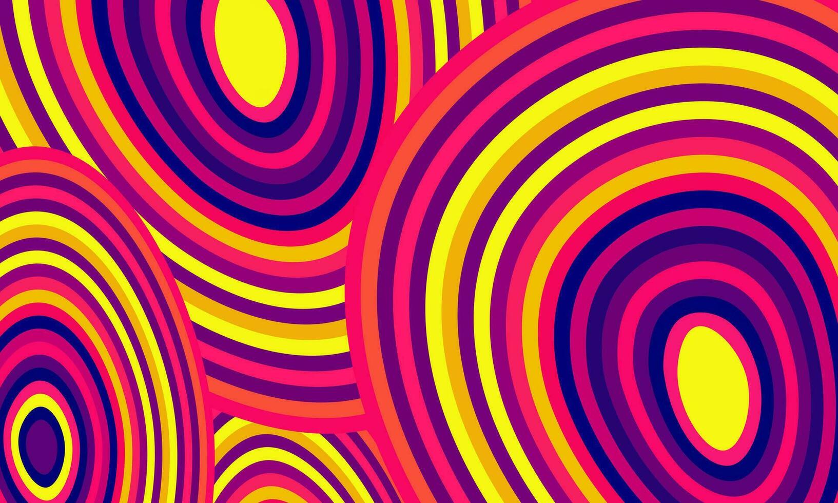 abstract golven groovy hippie achtergrond. golvend swirly psychedelisch stijl. vector illustratie