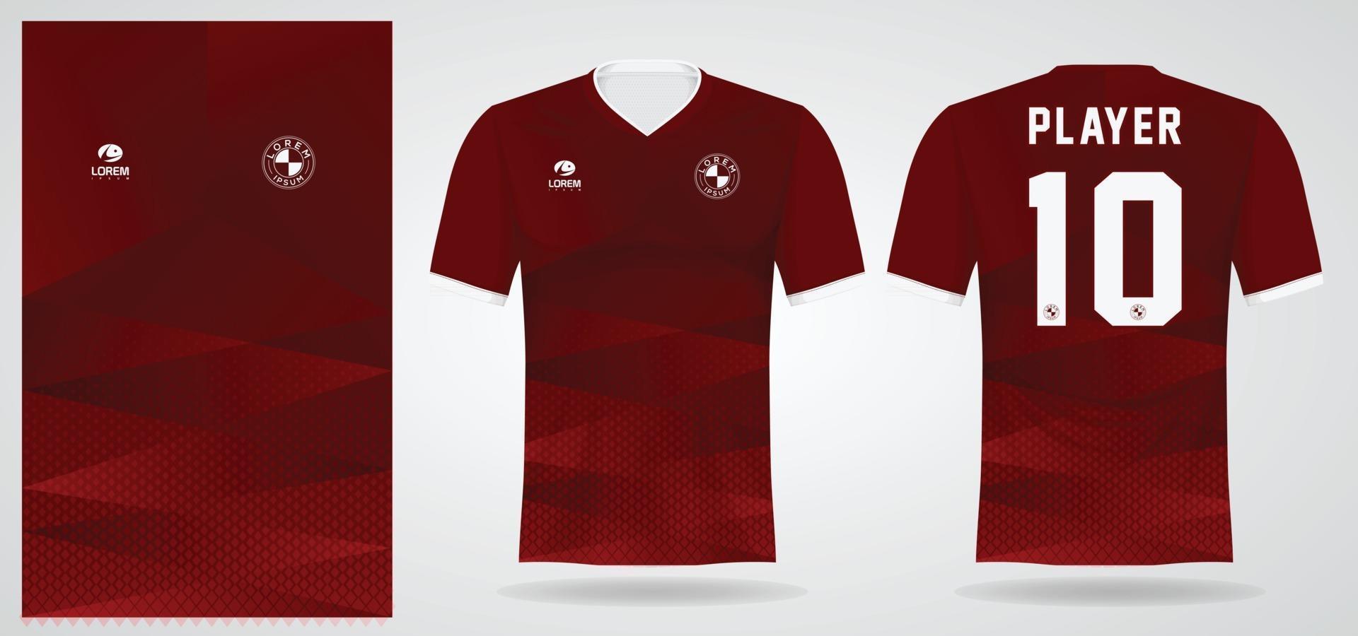 sportshirt sjabloon voor teamuniformen en voetbal t-shirtontwerp vector