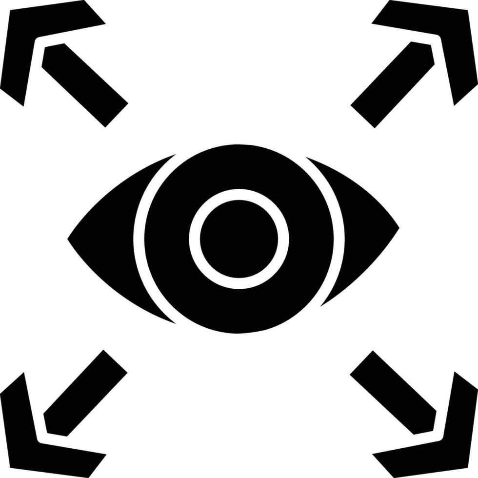 oog gevulde icoon vector