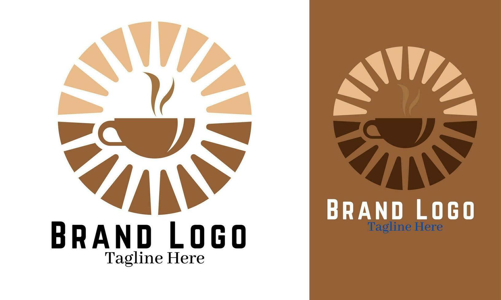 koffie logo ontwerp vector illustratie, merk identiteit embleem