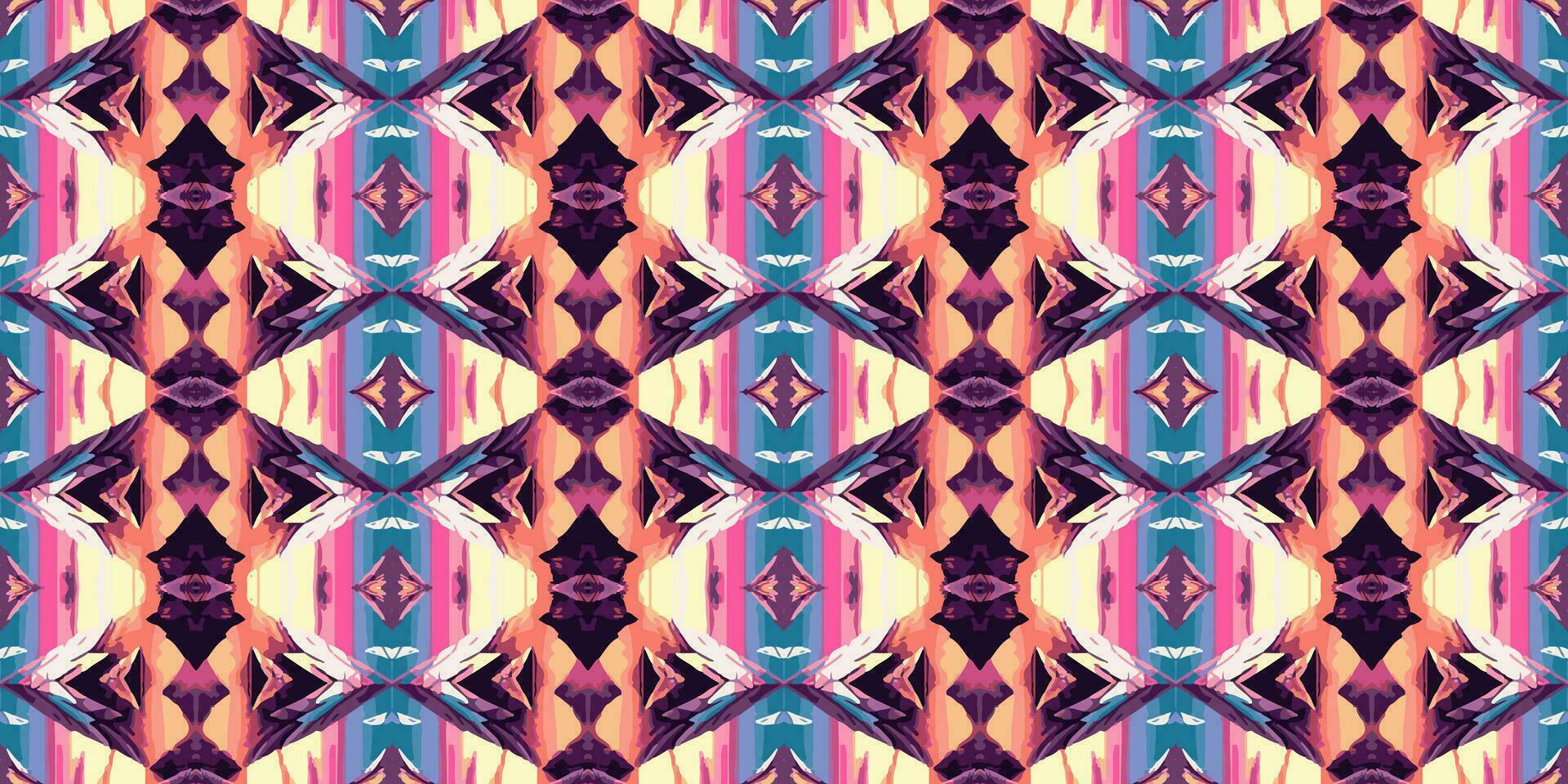 naadloos batik patroon, geometrische tribal patroon, het lijkt op etnisch boho, azteken stijl, ikat stijl.luxe decoratief kleding stof patroon voor beroemd banners.ontworpen voor gebruik stof,gordijn,tapijt,batik vector