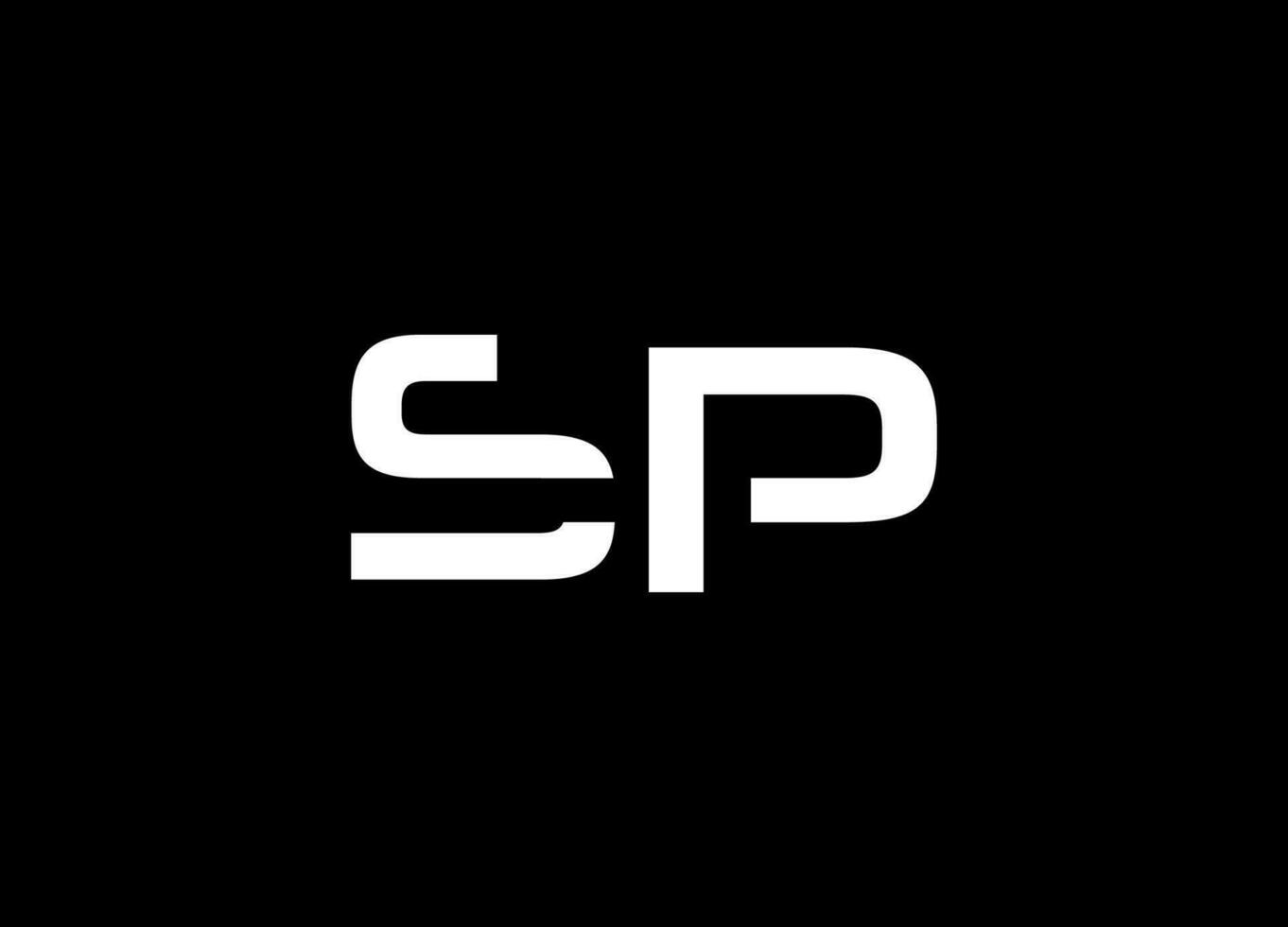 brief sp luxe logo ontwerp vector. sp logo, brief sp logo ontwerp, abstract sp logo, schoon en modern logo stijl. professioneel en minimalistische brief sp ps logo ontwerp met wit kleur vector