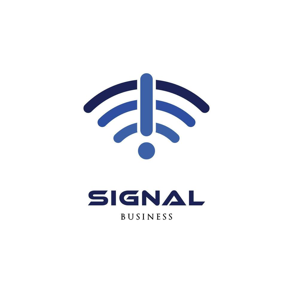 signaal icoon logo ontwerp sjabloon vector