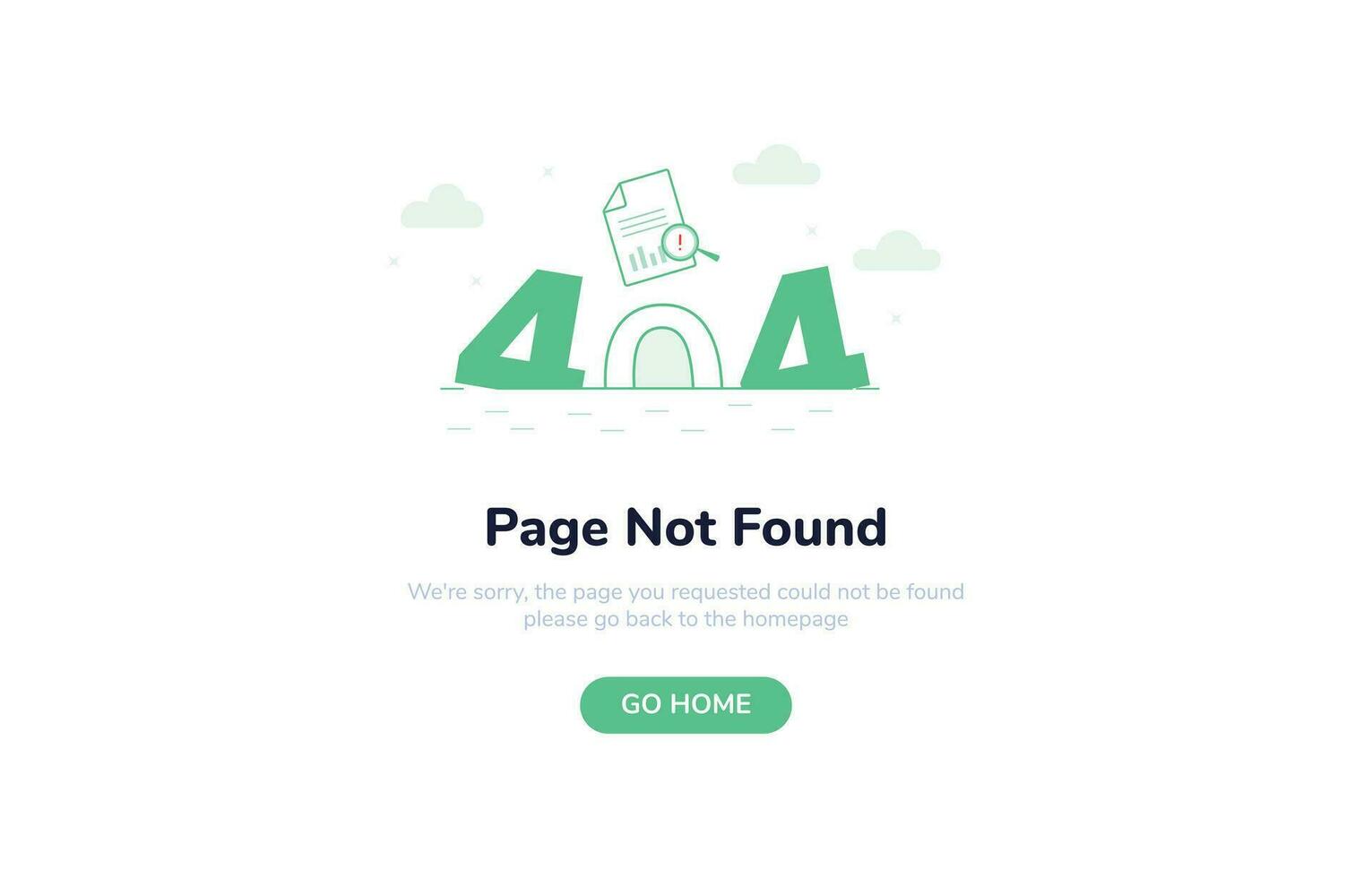 fout 404 concepten voor landen bladzijde vector