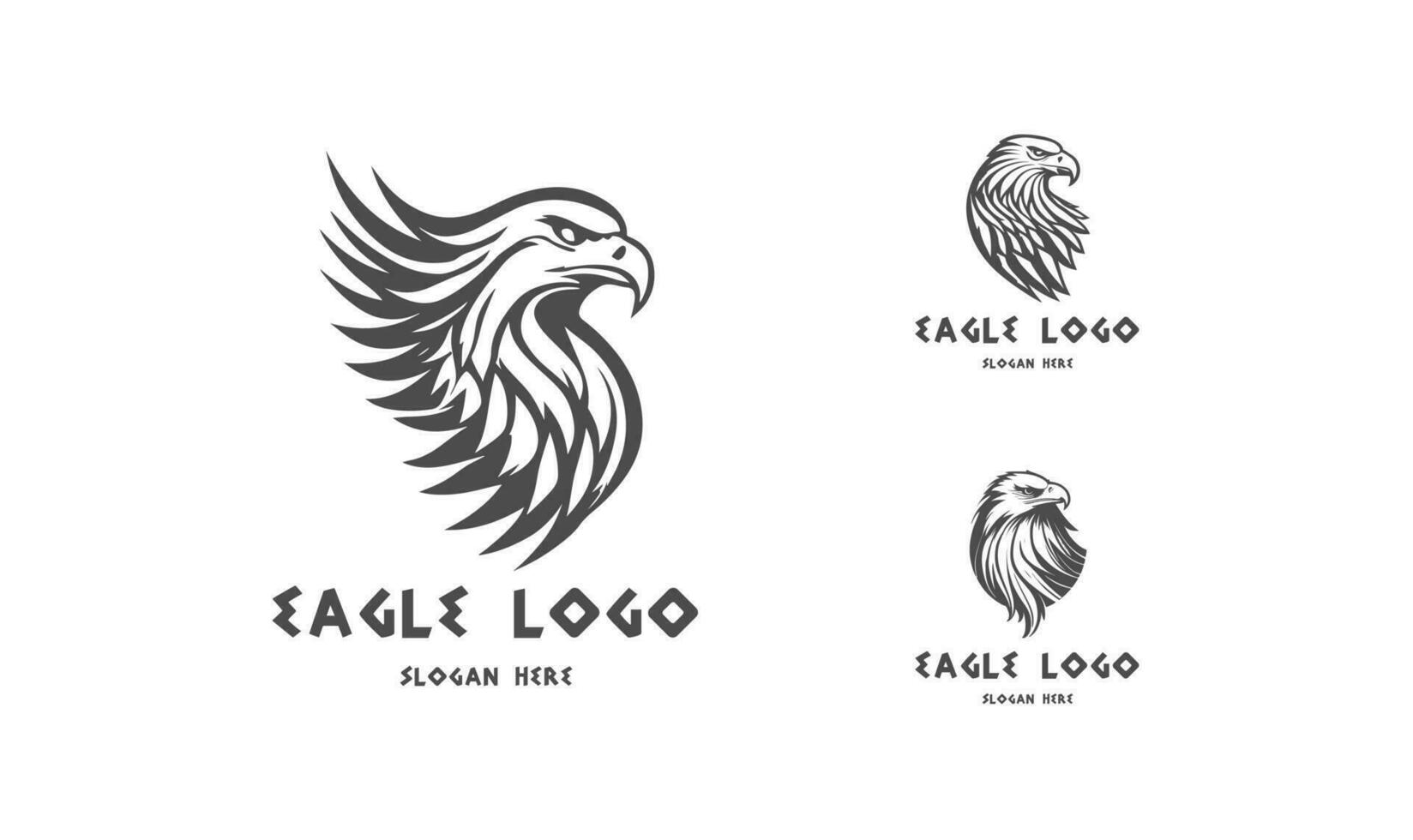 adelaar logo vector. gestileerde grafisch adelaar vogel logo sjabloon. vector