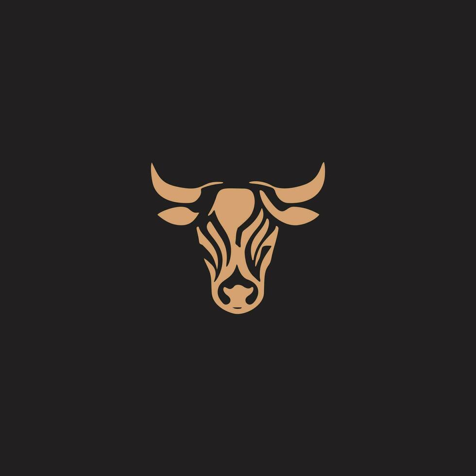 stier logo. premie logo voor Steak-restaurant, Steak-restaurant of slagerij. vector