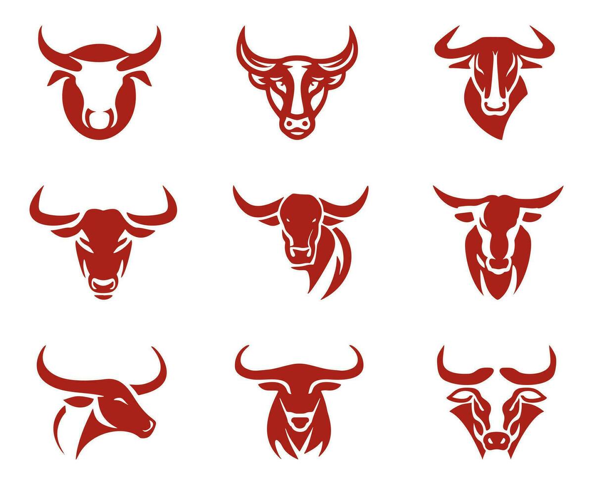 elegantie tekening kunst stier, koe, angus, buffel, vee hoofd logo. premie logo. vector