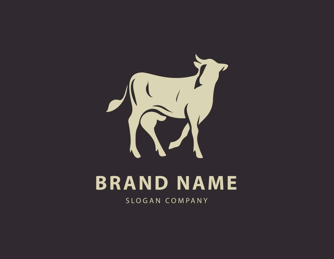 stier logo. premie logo voor Steak-restaurant, Steak-restaurant of slagerij. vector