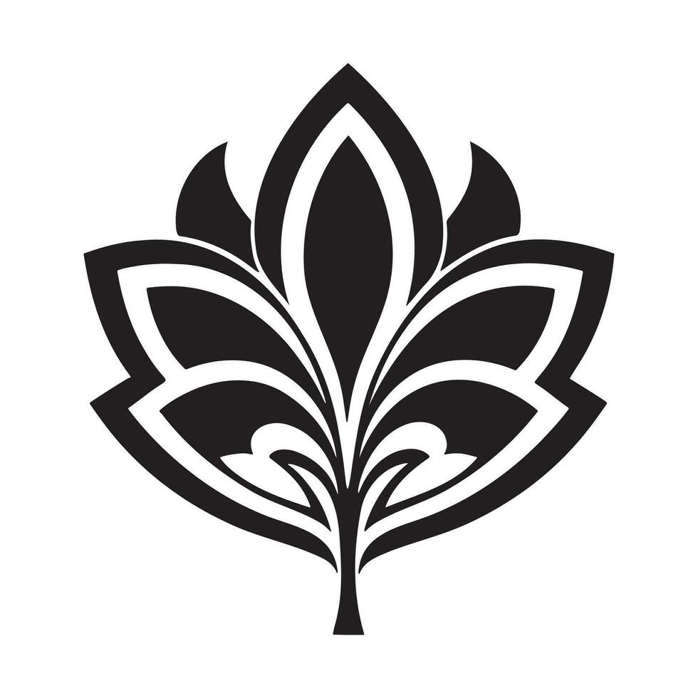 roos silhouet logo geïsoleerd Aan wit achtergrond vector