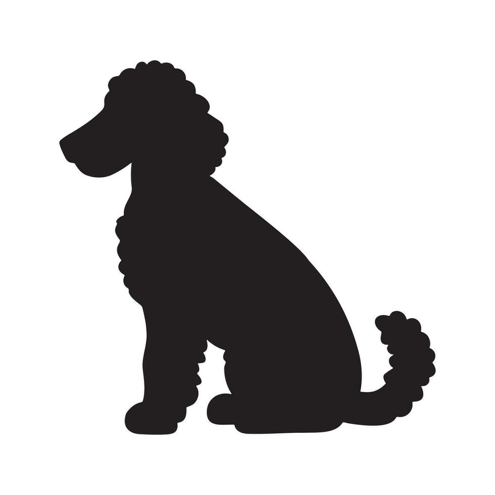 hond silhouet logo geïsoleerd Aan wit achtergrond vector