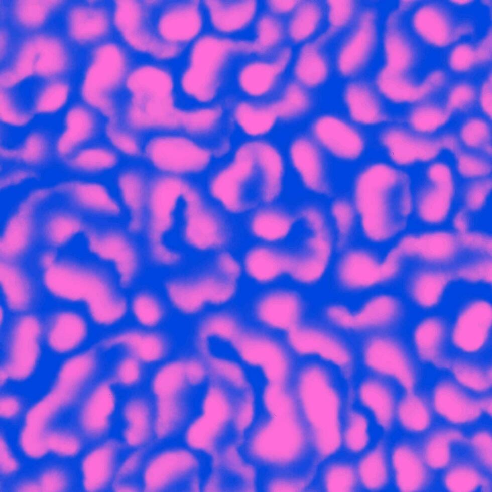 waterverf wazig abstract vlekken. roze en blauw naadloos patroon met dier vlekken vector