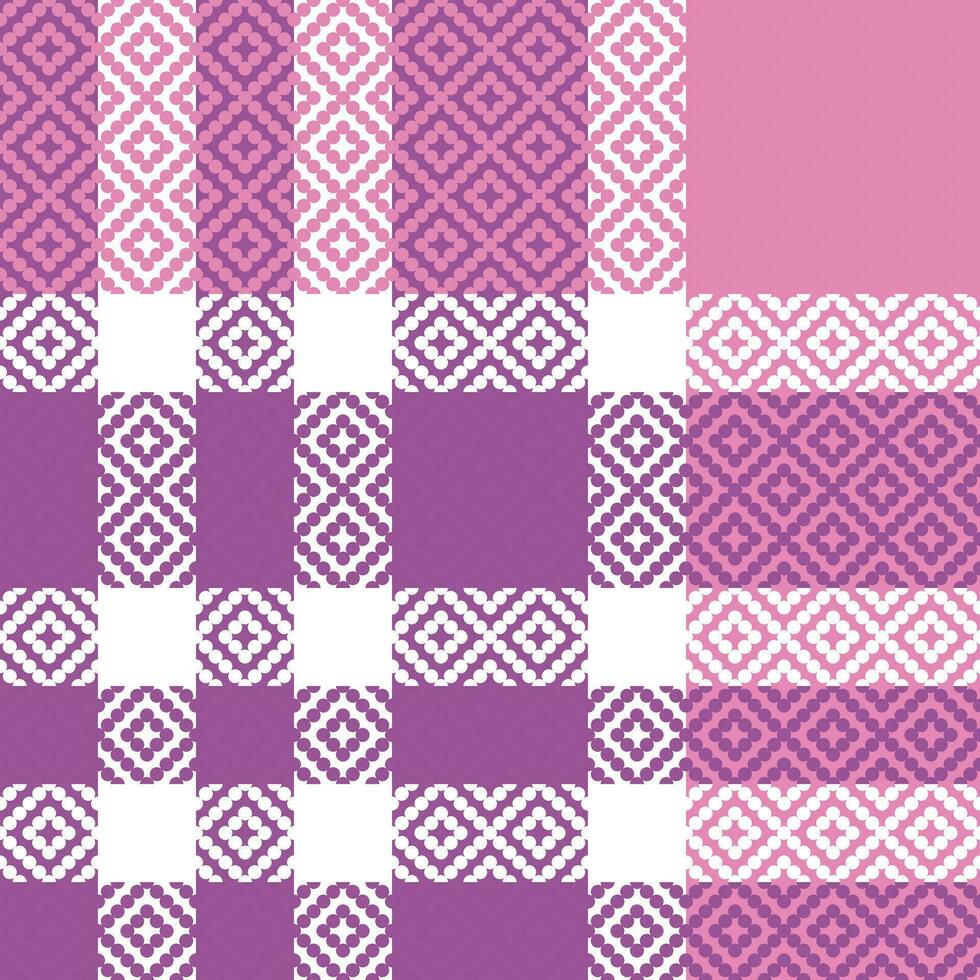 Schotse ruit plaid patroon naadloos. abstract controleren plaid patroon. sjabloon voor ontwerp ornament. naadloos kleding stof textuur. vector illustratie