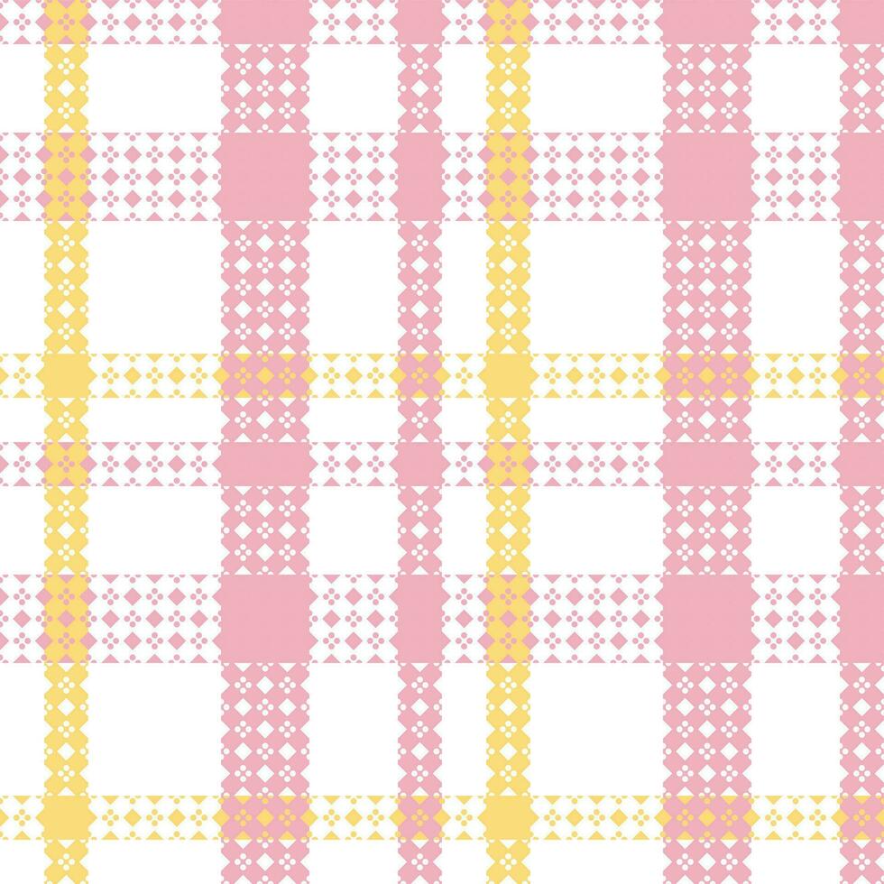 Schotse ruit plaid vector naadloos patroon. klassiek Schots Schotse ruit ontwerp. sjabloon voor ontwerp ornament. naadloos kleding stof textuur.