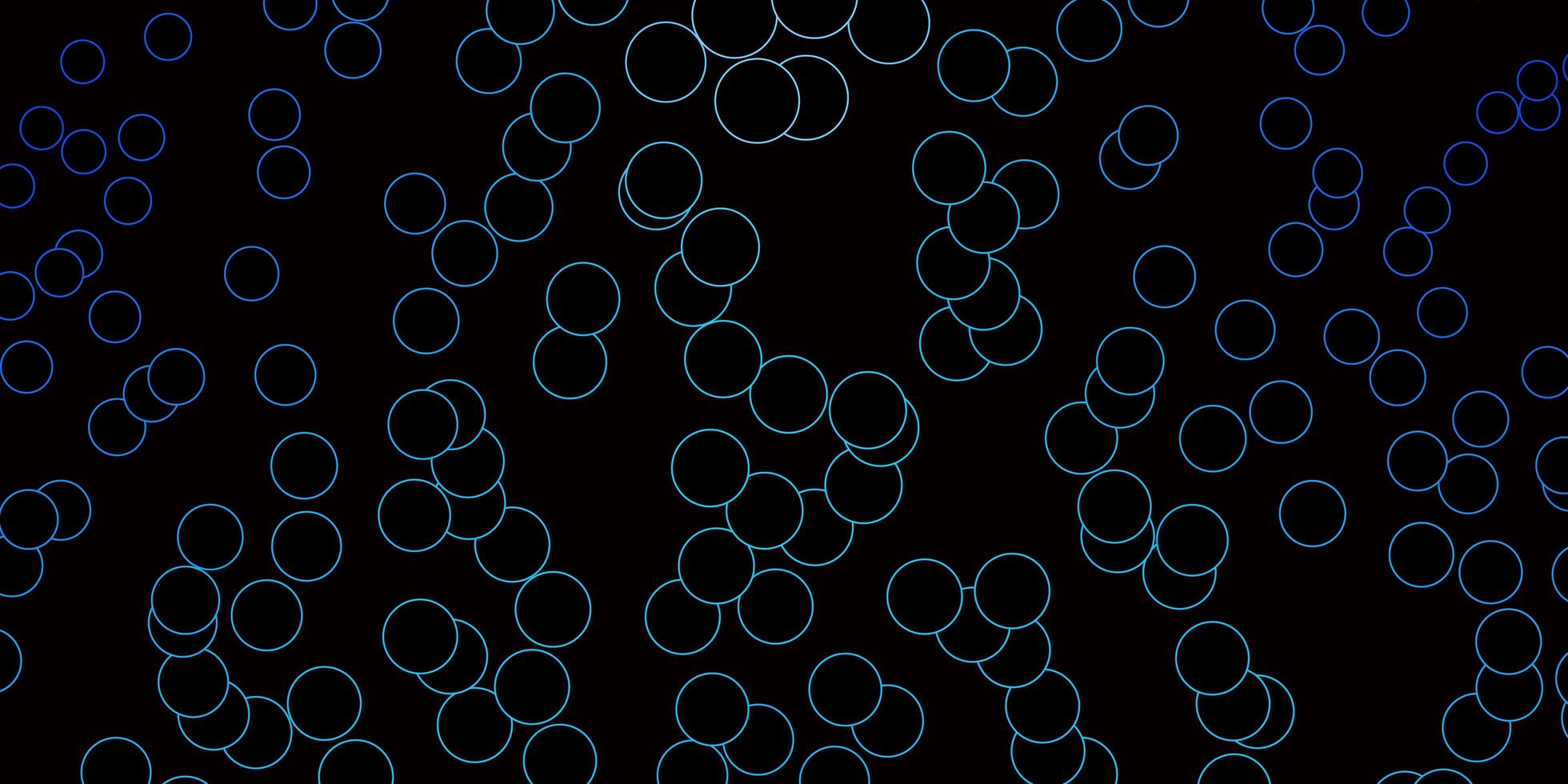 donkerblauwe vectorachtergrond met stippen glitter abstracte illustratie met kleurrijke druppels nieuwe sjabloon voor een merkboek vector