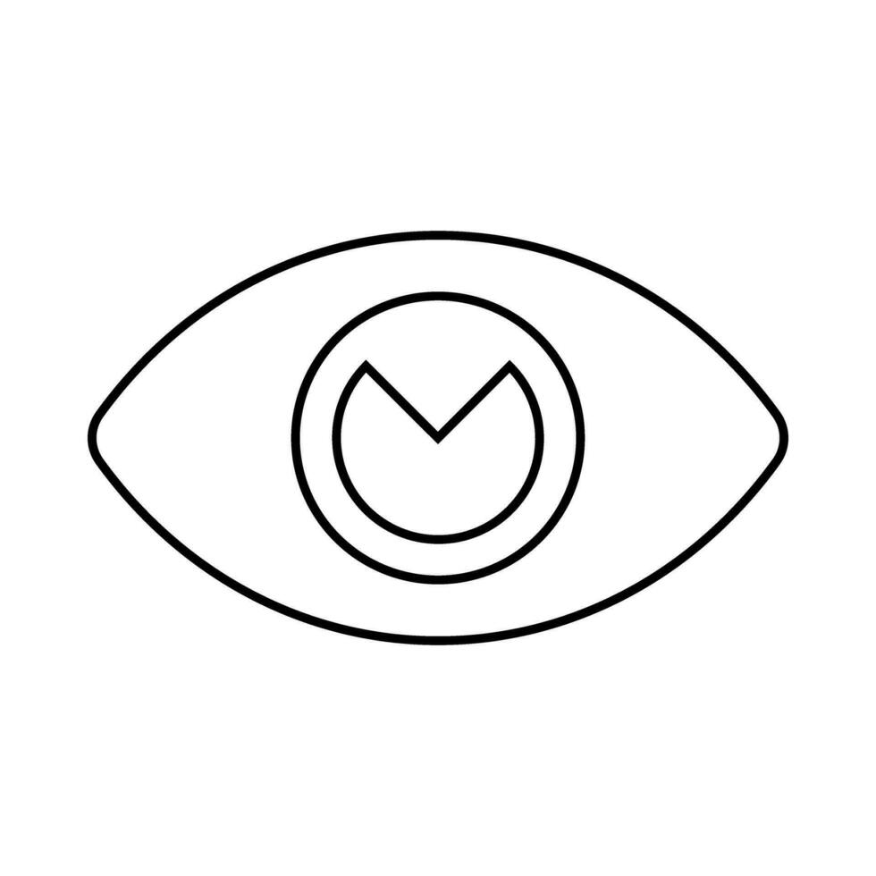 oog icoon vector. optiek illustratie teken. Open symbool. zien logo. vector