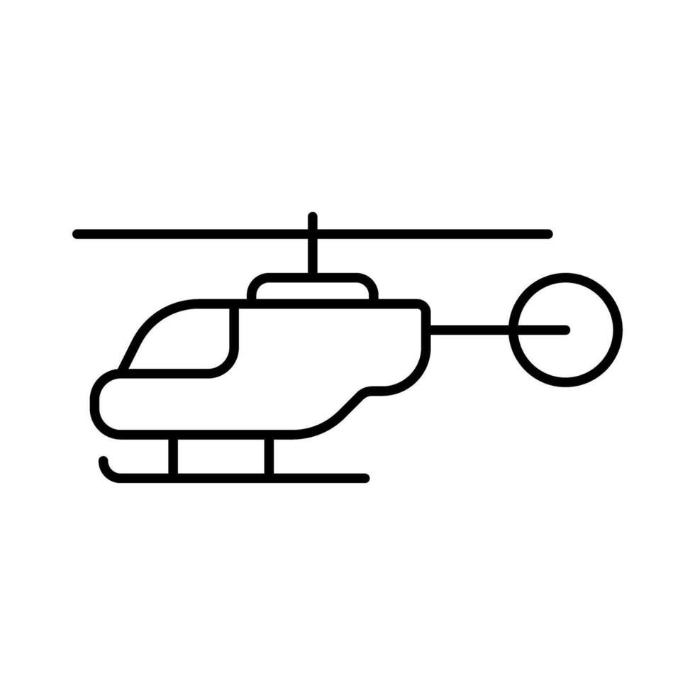 helikopter vector icoon. vliegtuig illustratie teken. vlieg symbool. vliegmaatschappij logo geïsoleerd Aan wit achtergrond.