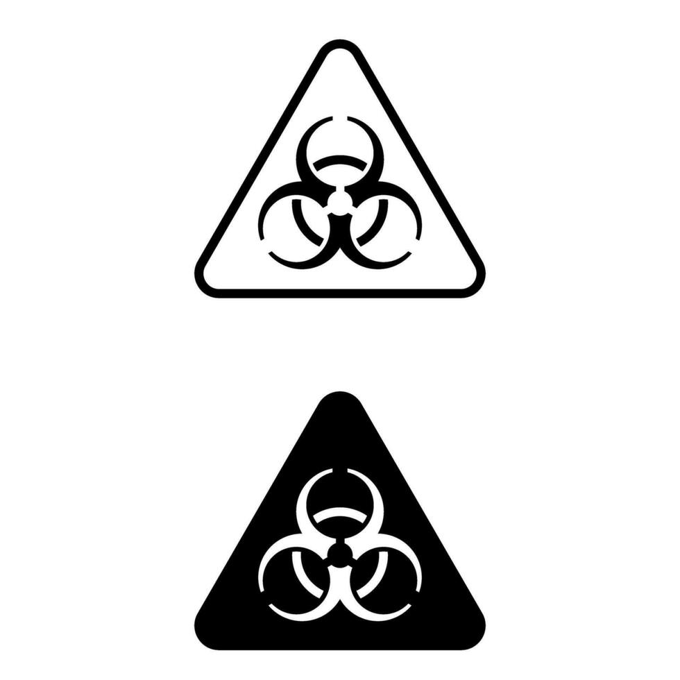 giftig icoon vector set. radioactief verspilling illustratie teken verzameling. vergiftigen symbool.