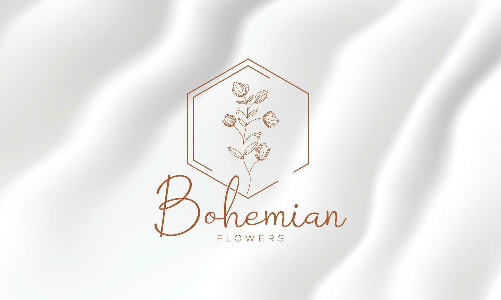 botanische bloemen element hand getekende logo met wilde bloemen en bladeren. logo voor spa en schoonheidssalon, boetiek, biologische winkel, bruiloft, floral designer, interieur, fotografie, cosmetica. vector