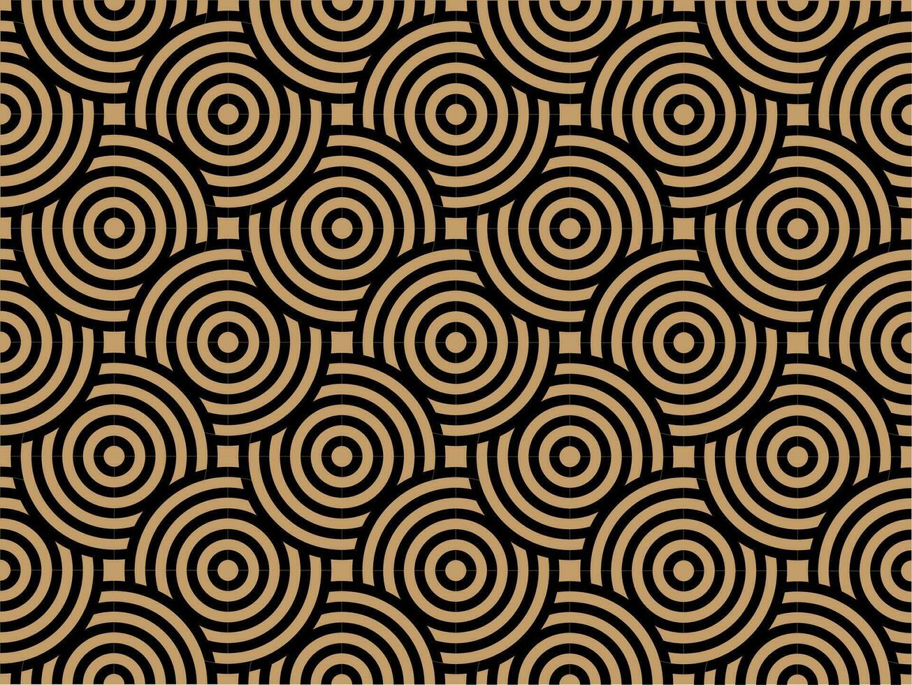 zwart en beige kleurrijk naadloos patroon abstract achtergrond vector