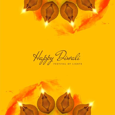 Abstracte decoratieve Gelukkige Diwali-achtergrond vector